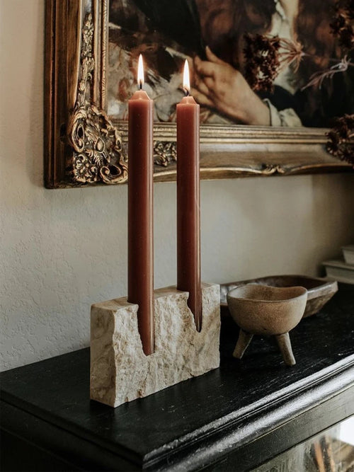 Stone Candle Holder