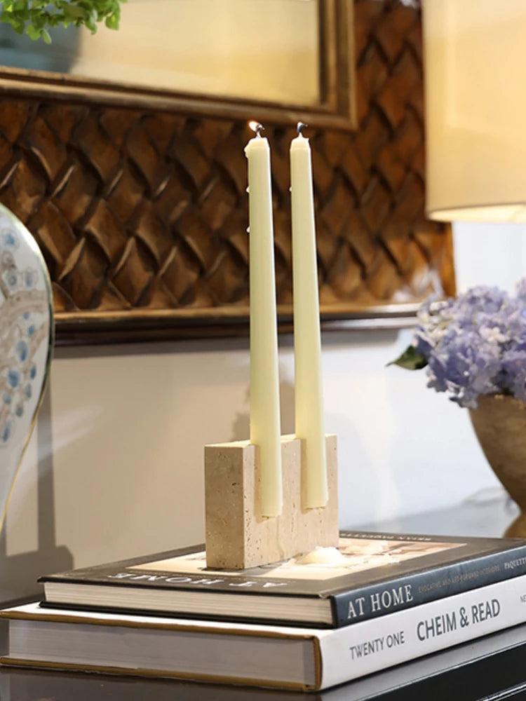 Stone Candle Holder